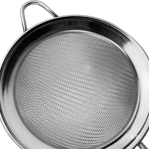 Pack Of 3 Premium Quality Silver Handle Strainer Set For Kitchen