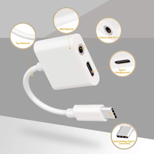SUPEN FAST Type C To 3.5mm Headphone Jack Charge Adapter