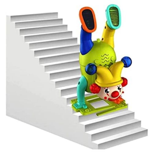 Multicolor Electric Drive Set Upside Down Clown Toy - 1 Pc for Kids Aged 3-5