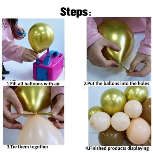 Balloon Garland Kit Coffee Brown (155 pcs of different balloons in 1 packet)