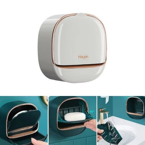 Waterproof Luxury Soap Holder with Drain Tray