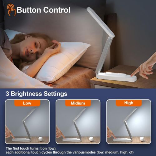 Rechargeable Table LED Study Lamp - Z Shape USB Charging Lamp