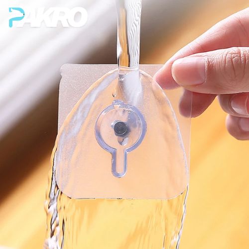 Transparent Self-Adhesive Wall Hooks Sticker - Pack Of 10