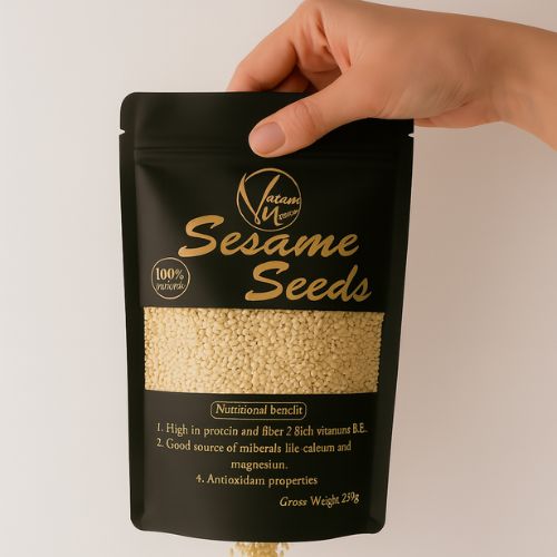 Pure Sesame Seeds – Nutrient-Rich Superfood for Cooking & Baking (250g)