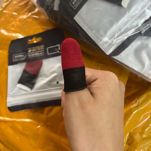 Pair of Gaming Finger Sleeves Sweat Proof Breathable Thumb For Mobile Gaming