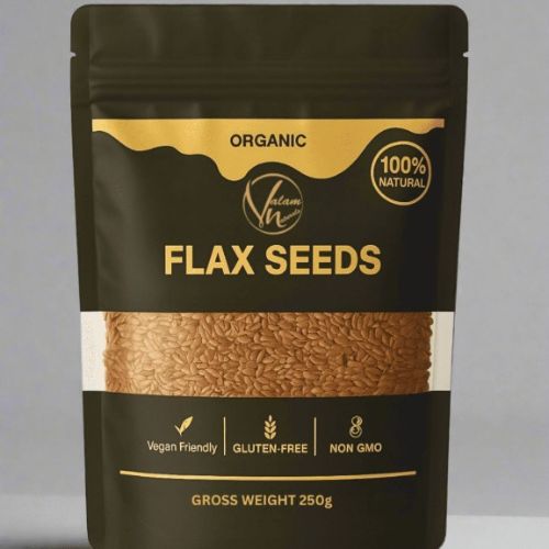 Organic Flax Seeds – 100% Natural, Gluten-Free & Non-GMO Superfood (500g)