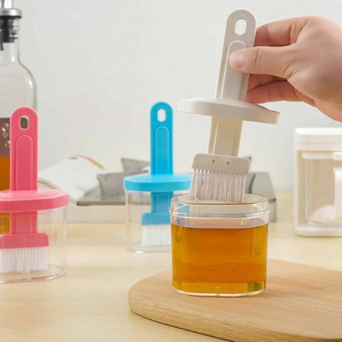 Oil Bottle with Silicone Brush – Durable Kitchen Tool for Easy Cooking and Baking Use