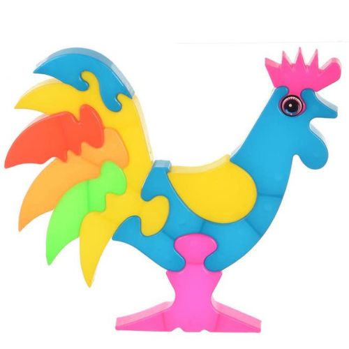 Personalized Elephant, Fish & Rooster Puzzle Toy Large Size