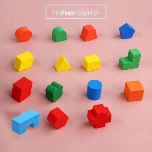 Wooden Hole Shape Intelligence Box Big - Shape Wood Puzzle
