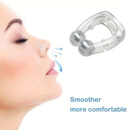 Pack of 4 - Silicone Magnet Nose Clip – Anti Snore Device for Sleeping, Best Quality