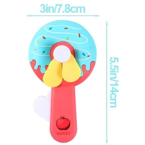 Donut Kid Fan – Cute Handheld Mini Fan for Kids | Portable Cartoon Fan