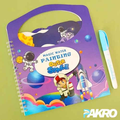 Magic Water Painting & Coloring Book for Kids – MessFree Fun Activity Book