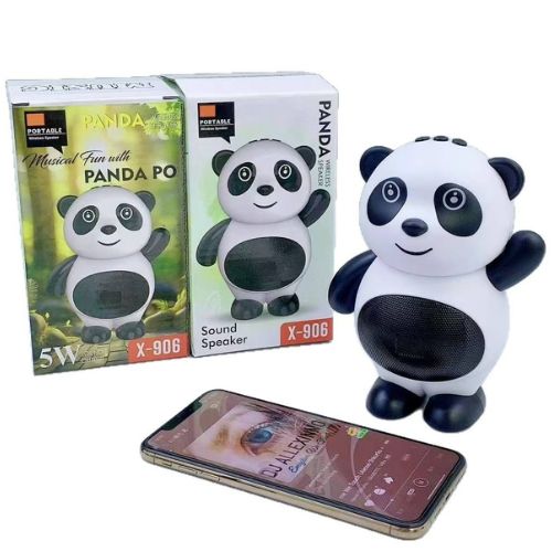 Cartoon Panda Design Portable Wireless High-Power RGB Speaker