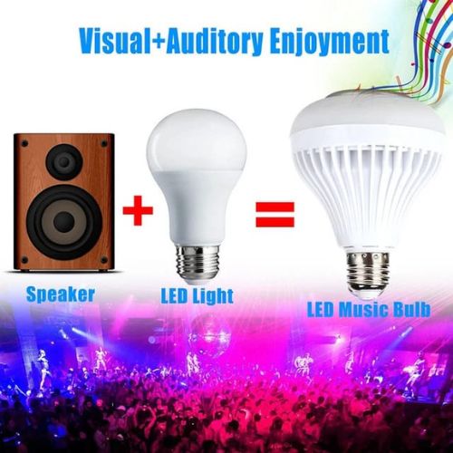 LED Music Bulb with Built-in Bluetooth Speaker – Colorful RGB Light