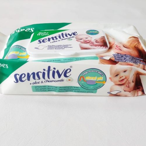 Ultra-Soft Sensitive Baby Wipes — Pure Water-Based & Dermatologist-Tested Care