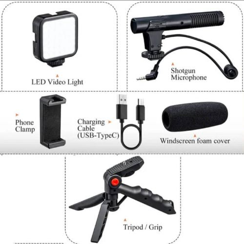 High Quality All-in-One Video Making Kit (Vlogging Kit)