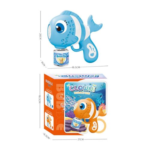 Fish Bubble Gun – Automatic Bubble Blower with Lights & Sounds