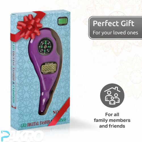 Digital Tasbih Electronic Rosary Tally Counter With Compass