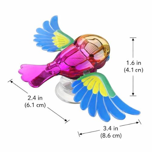 Colorful Bird Motorcycle & Car Ornament Waving Wings Flying