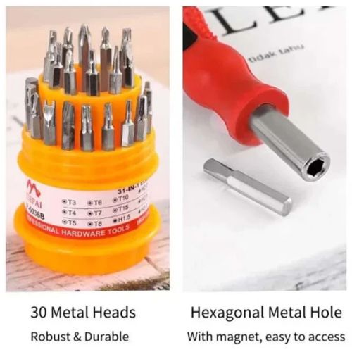 31 Pcs Screwdriver Set - Repairing Interchangeable Precise Screwdriver Tool Set