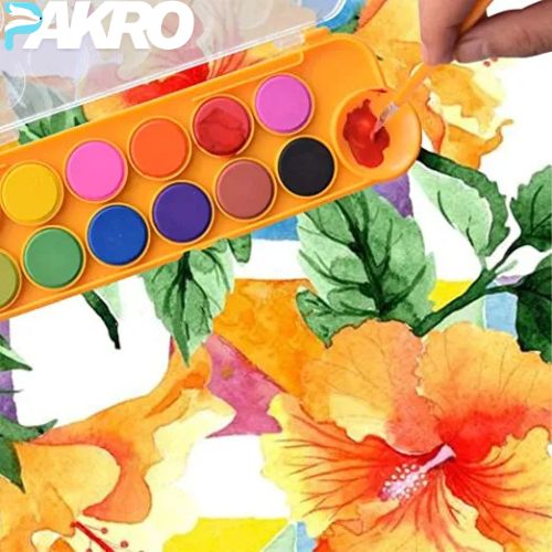16 Pack Water color Paint Set with Brush for Kids
