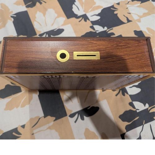 10 Lakh Money Saving Box – Wooden 1000000 Target Chart - Durable Money Box