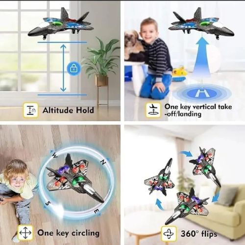 Premium RC Fighter Jet Plane – 2.4G Remote Control Airplane Toy with Lights