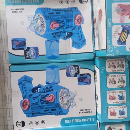 Electric Lighting Music Fully Automatic Bubble Gun