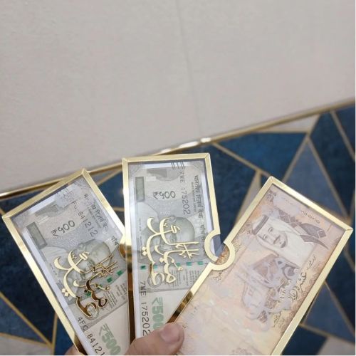 2Pcs - Acrylic Eidi Envelopes – Eid Mubarak Gift Envelopes for Kids