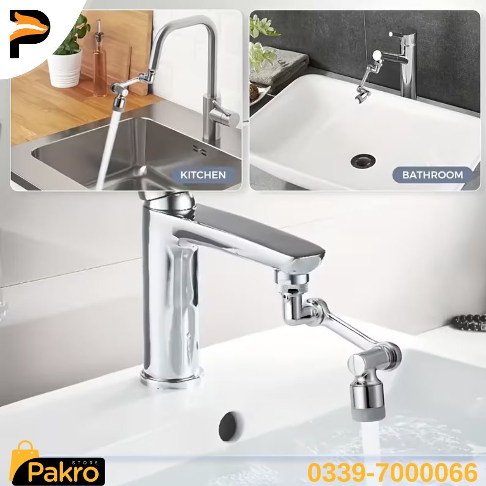 Rotatable Kitchen & Bathroom Washbasin Tap - Water Saving Bubbler Nozzle