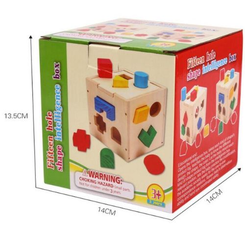 Wooden Hole Shape Intelligence Box Big - Shape Wood Puzzle