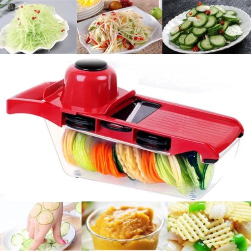 10 in 1 Mandoline Slicer Vegetable Cutter with Stainless Steel Blades