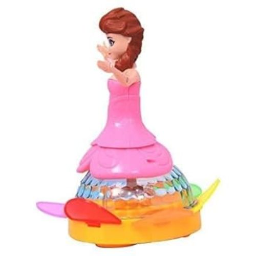 Princess Dancing Doll Toy with 3D Lights, Music & Rotating Movement