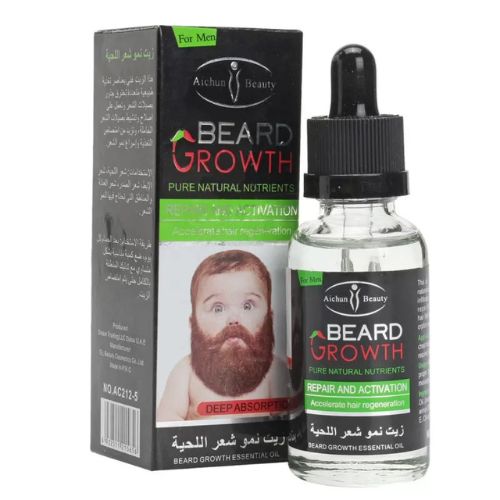 Natural Beard Oil For Mustache Growth & Hair Loss Treatment