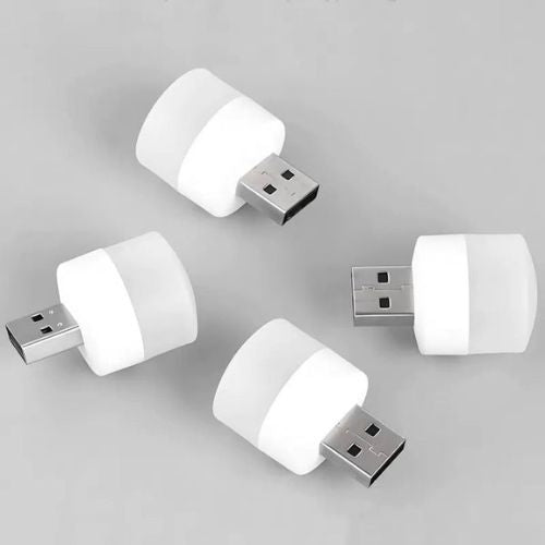 10 Pcs Portable Mini USB Light Bulbs with Type-C Charging Port