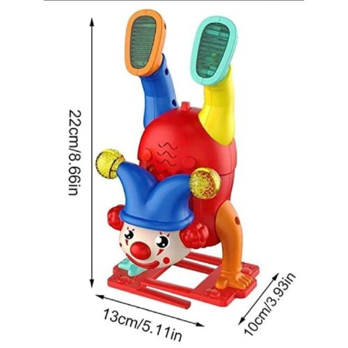 Multicolor Electric Drive Set Upside Down Clown Toy - 1 Pc for Kids Aged 3-5