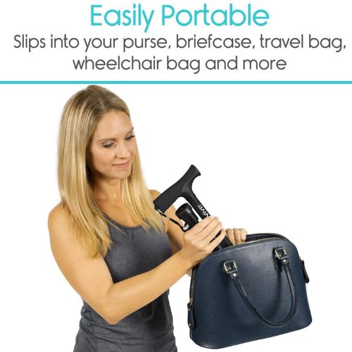 Portable Folding Walking Stick with Led Light & Aluminium Handle