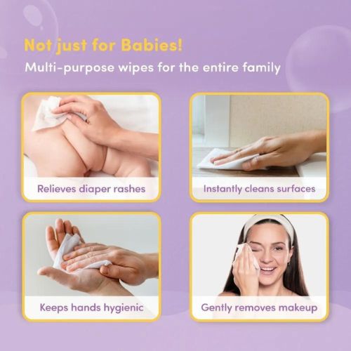 Baby Wet Wipes - Pack Of 2 - Gentle & Effective Cleaning