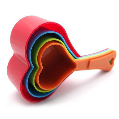 Heart Shaped Measuring Cups | 4-Piece Set for Baking & Cooking