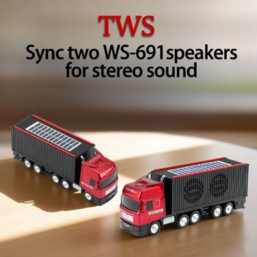 WS-691 Solar Cool Truck Bluetooth Replica Speaker