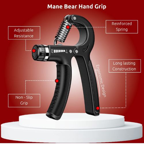 Adjustable Exerciser Hand Gripper With Counter Strengthener
