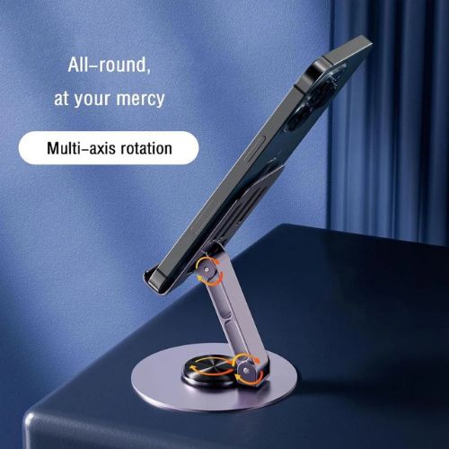 360° Rotating Metal Tablet & Mobile Stand - Mobile Phone Holder