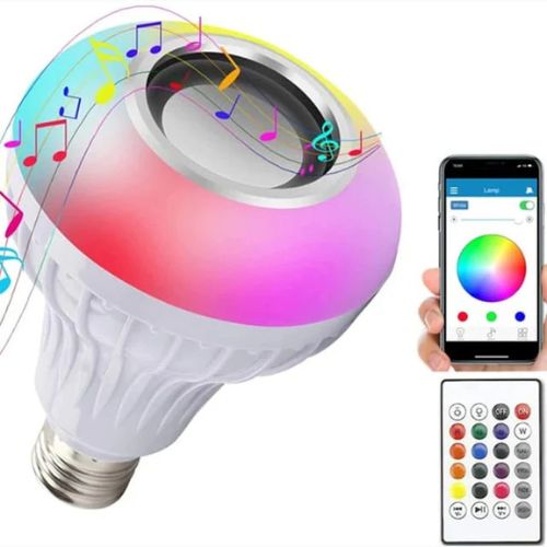 LED Music Bulb with Built-in Bluetooth Speaker – Colorful RGB Light