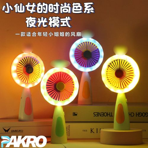 Rechargeable & Portable LED Lighting Mini Fan