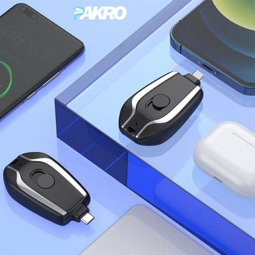 1500mah Mini Portable Keychain Phone Charger Emergency Power Bank