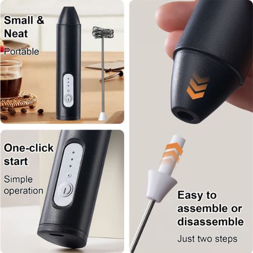 Rechargeable Coffee Beater – USB Milk Frother for Coffee, Latte & Hot Chocolate