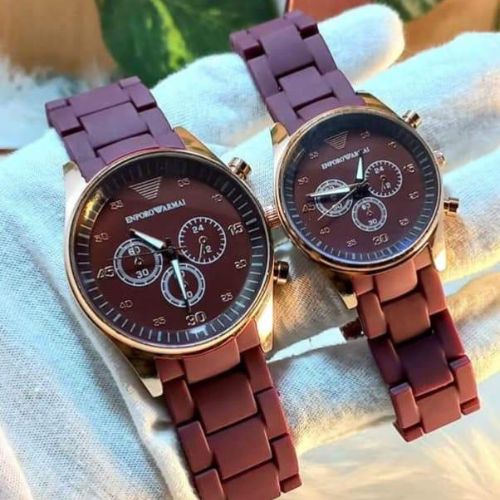 Armani Couple Watch | Stylish Matching His & Her Wristwatch Set