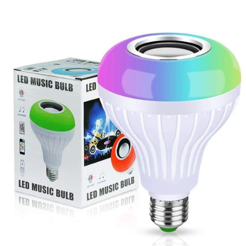 LED Music Bulb with Built-in Bluetooth Speaker – Colorful RGB Light