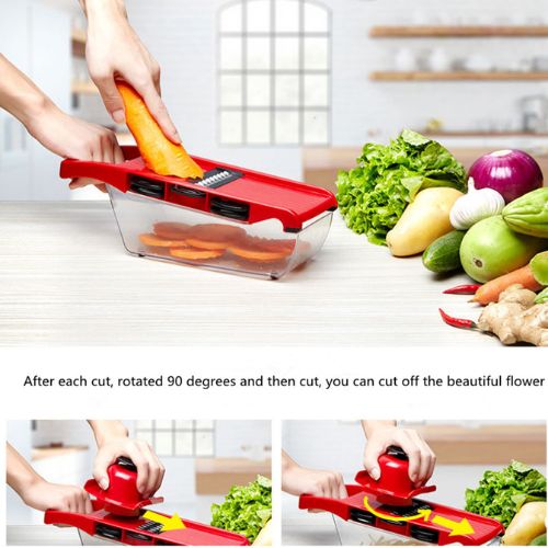 10 in 1 Mandoline Slicer Vegetable Cutter with Stainless Steel Blades