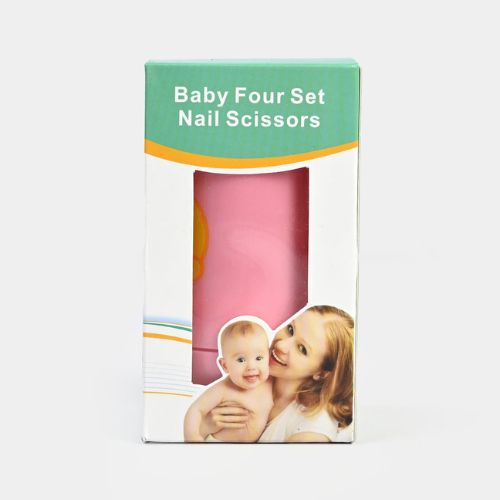 Newborn Baby Manicure Kit (Pink) – 4-in-1 Grooming Set